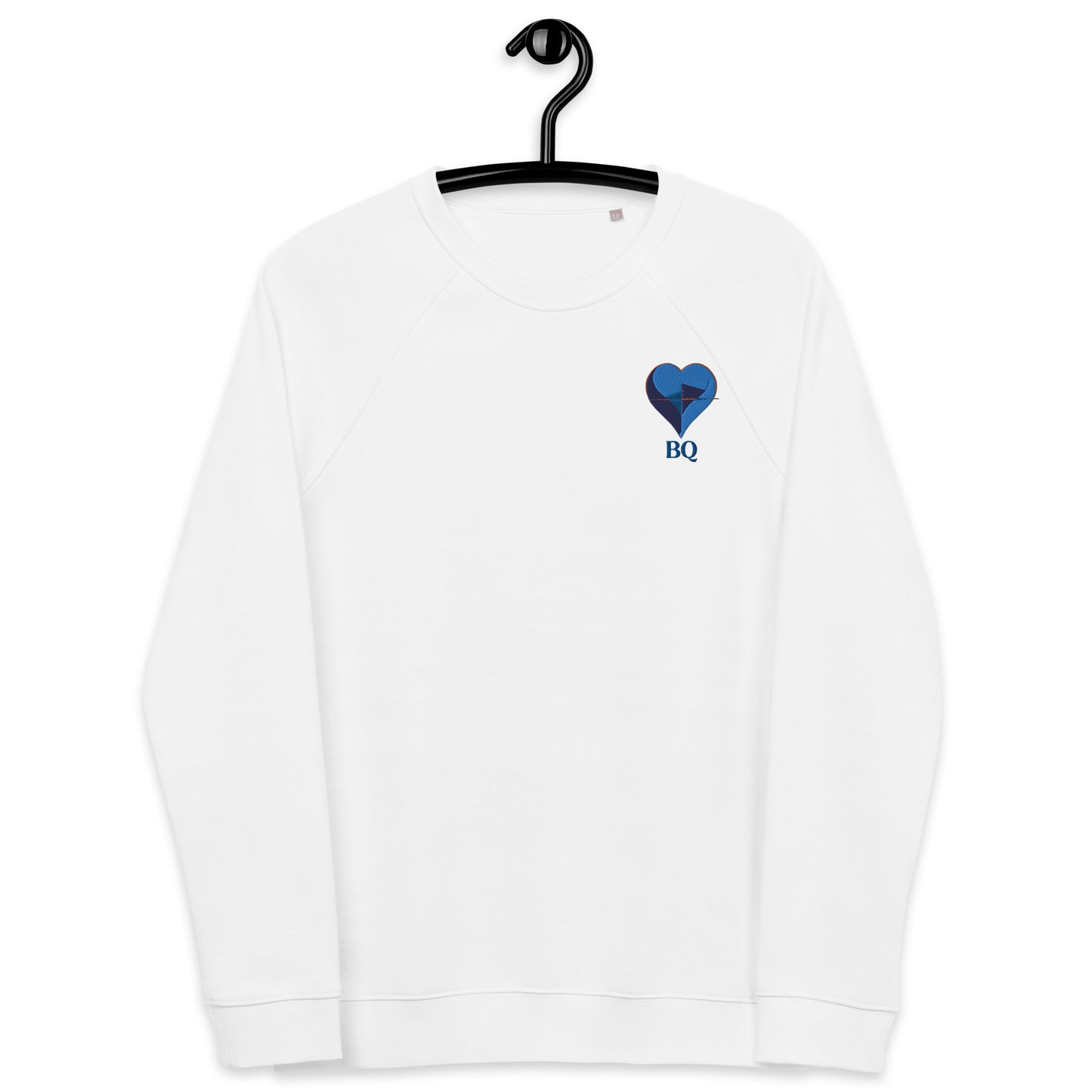 Felpa raglan in tessuto organico unisex