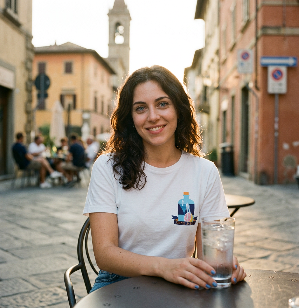 T-shirt donna “Sono acida” – Blue Queen