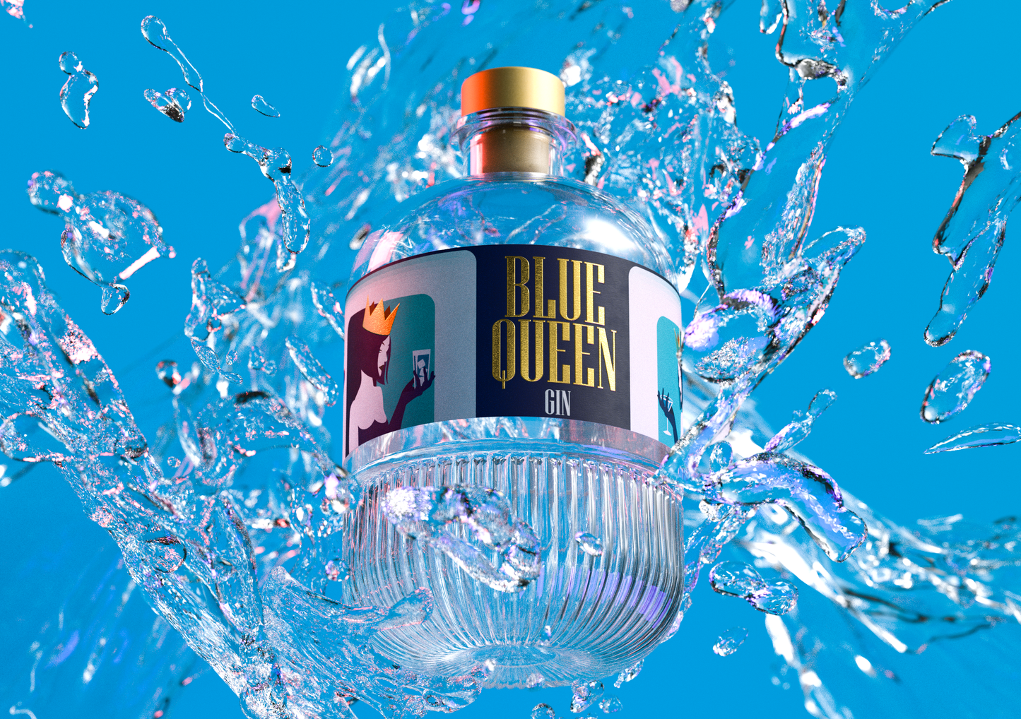 Gin Blue Queen 700ml bottle
