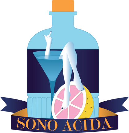 T-shirt donna “Sono acida” – Blue Queen